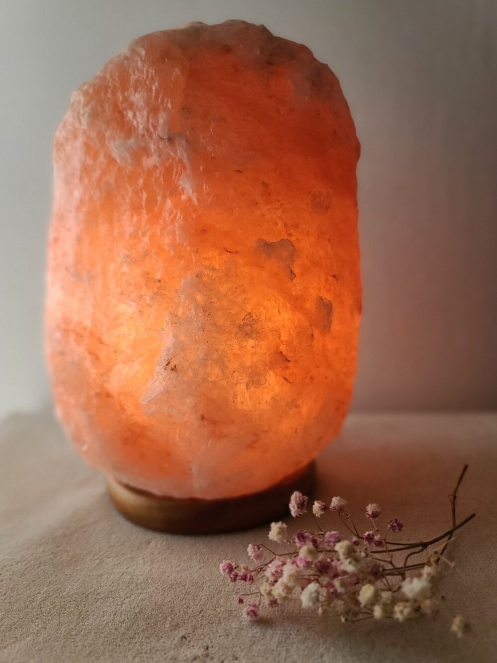 LARGE Authentic Natural Himalayan Pink Salt Lamp - Heavy Rock Yoga Light